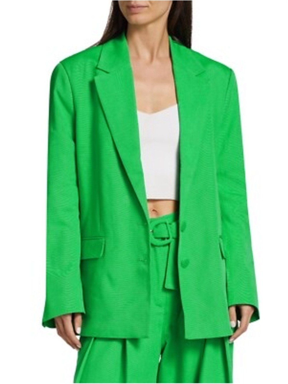 Women's FARM Rio Green Oversized Blazer XXS